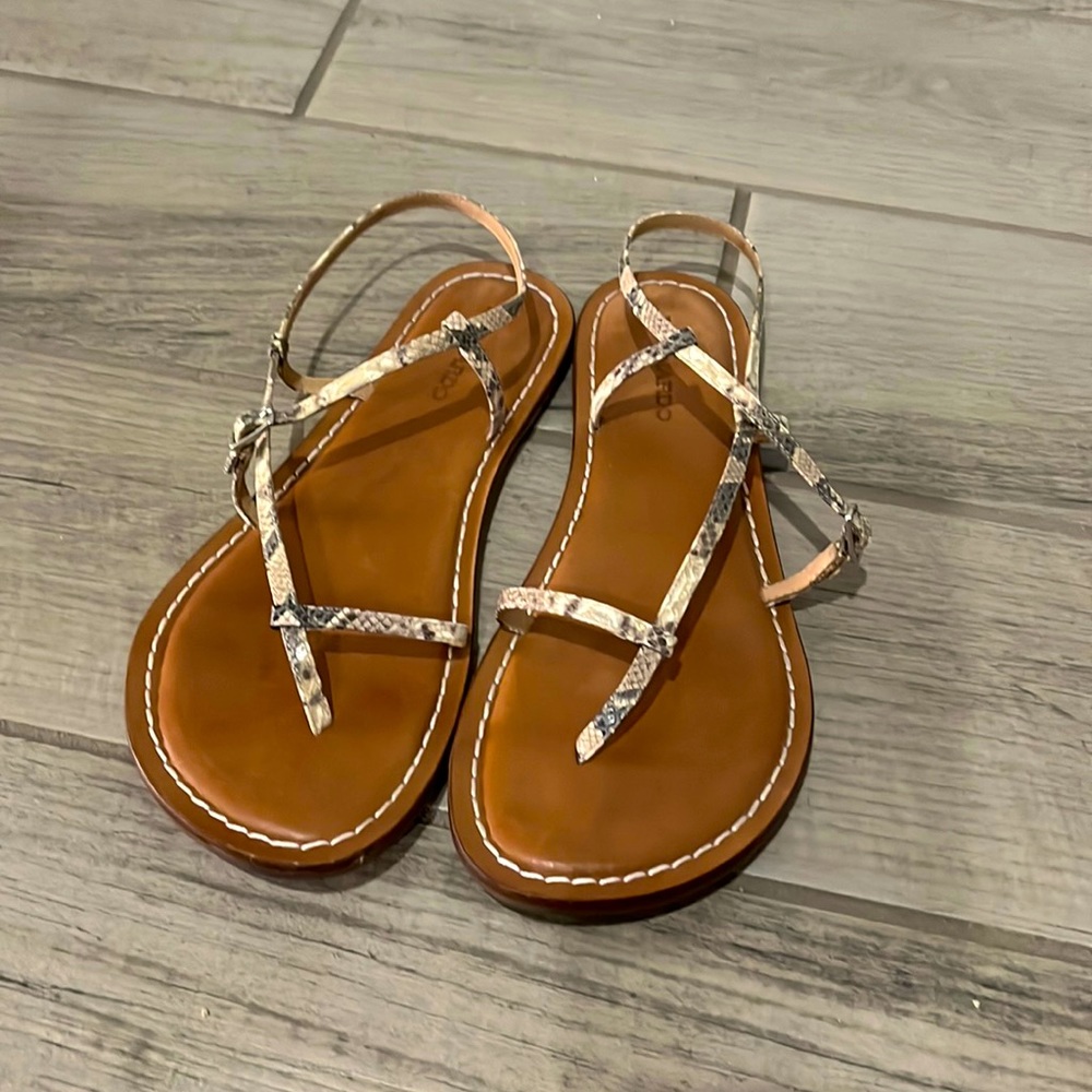 Bernardo Lexi Snakeskin Sandal